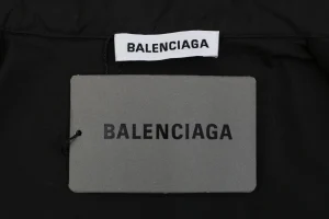 Balenciaga Distressed Gothic Script Print T-Shirt Brand label