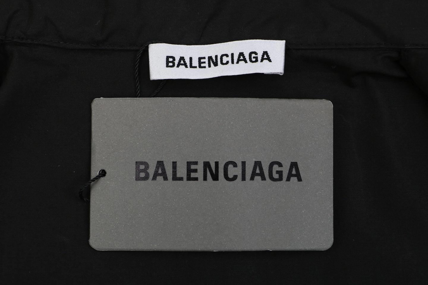 Balenciaga Distressed Gothic Script Print T-Shirt Brand label