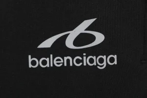 Balenciaga Reflective Logo Shorts Front Print