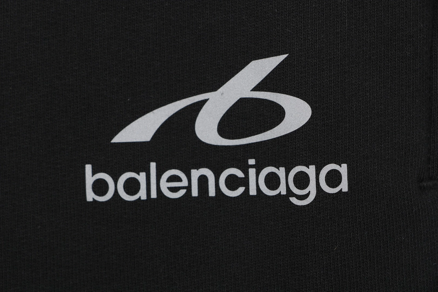 Balenciaga Reflective Logo Shorts Front Print