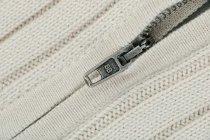 Balenciaga Wave Logo Ribbed Half-Zip Sweater Zipper puller