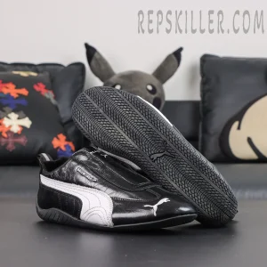 Balenciaga x Speedcat Leather 'Black White'