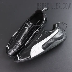 Balenciaga x Speedcat Leather 'Black White'