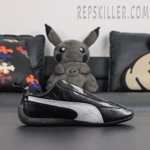 Balenciaga x Speedcat Leather 'Black White'