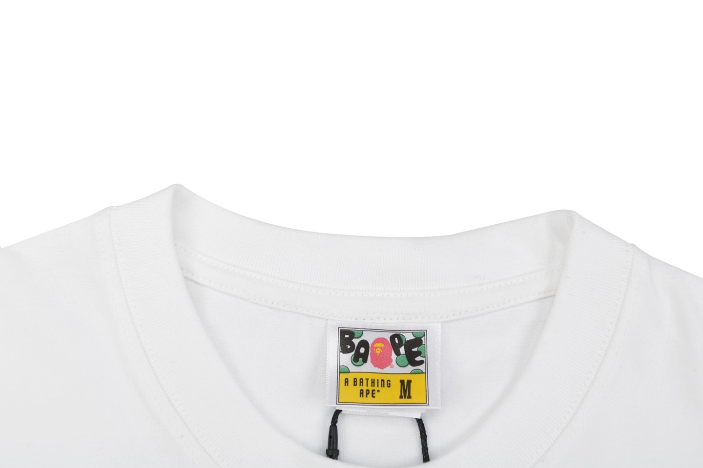 Bape Classic Ape Head Printed T-Shirt White Collar
