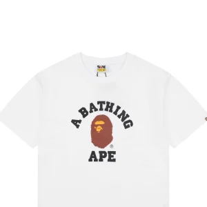 Bape Classic Ape Head Printed T-Shirt White