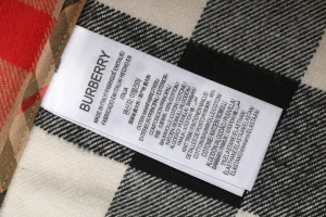 Burberry Color Block Large Check Jacket Wash label