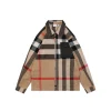 BBry Color Block Large Check Jacket