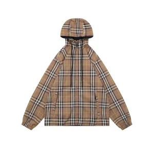 Burberry Reversible Check Hooded Jacket Front view