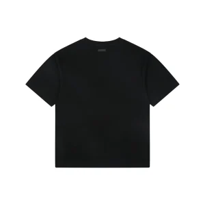 Fear of God Essentials Three Bars Silicone Logo T-Shirt Black Back view