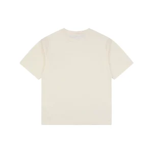 Loewe Anagram Leather Pocket T-Shirt Beige Back view