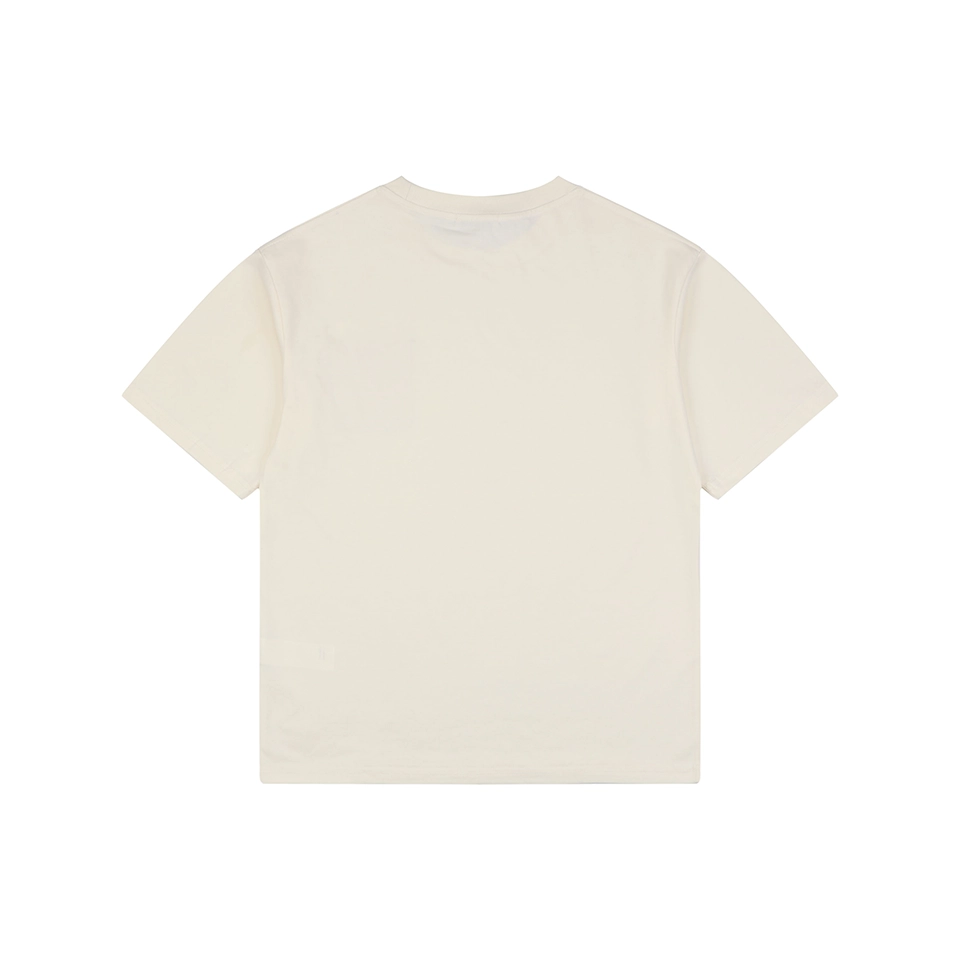 Loewe Anagram Leather Pocket T-Shirt Beige Back view