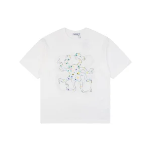 Loewe Colorful Octopus Anagram Embroidered T-Shirt Front view