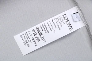 Loewe Pocket Contrast Anagram Embroidery T-Shirt Grey Wash label
