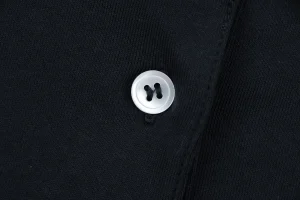 Miu Miu Layered Stripe Polo Shirt Button