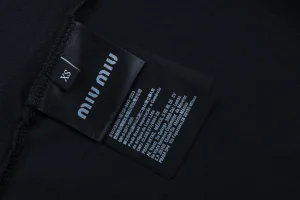 Miu Miu Layered Stripe Polo Shirt Wash label
