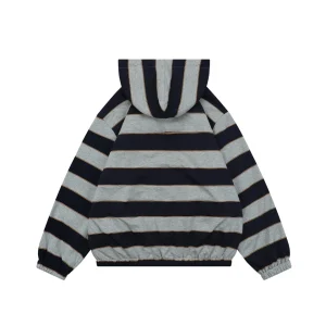 Miu Miu Reversible Striped Hooded Jacket Back side Back view