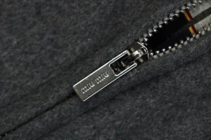 Miu Miu Reversible Striped Hooded Jacket Zipper puller