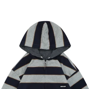 Miu Miu Reversible Striped Hooded Jacket