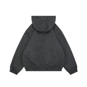Miu Miu Reversible Striped Hooded Jacket Front side Back view