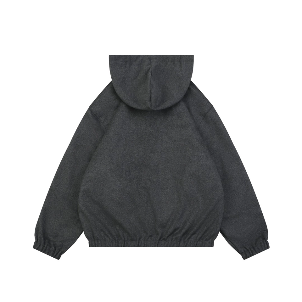 Miu Miu Reversible Striped Hooded Jacket Front side Back view