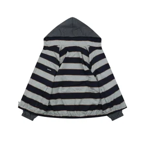 Miu Miu Reversible Striped Hooded Jacket Front side Lining
