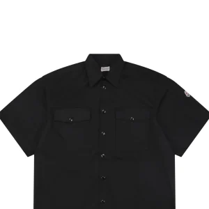 Moncler Logo Patch Double Pocket T-Shirt Black