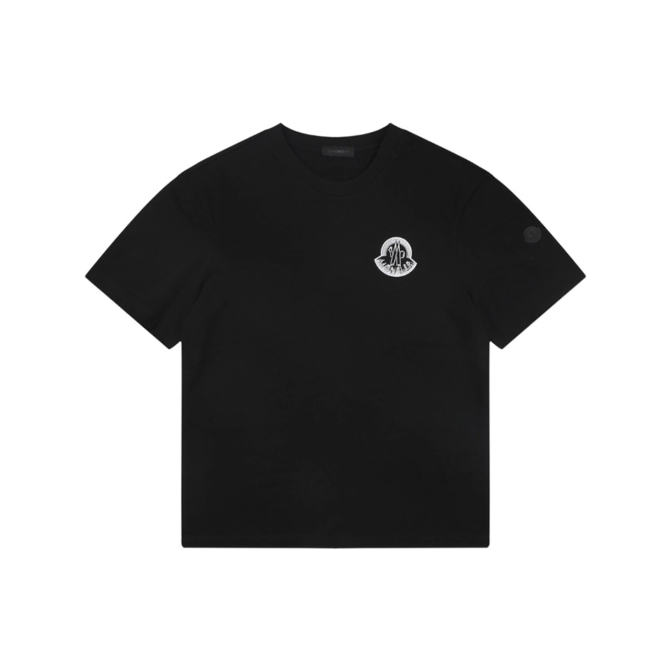 Moncler Multi Sketch M Logo Graphic T-Shirt Front view
