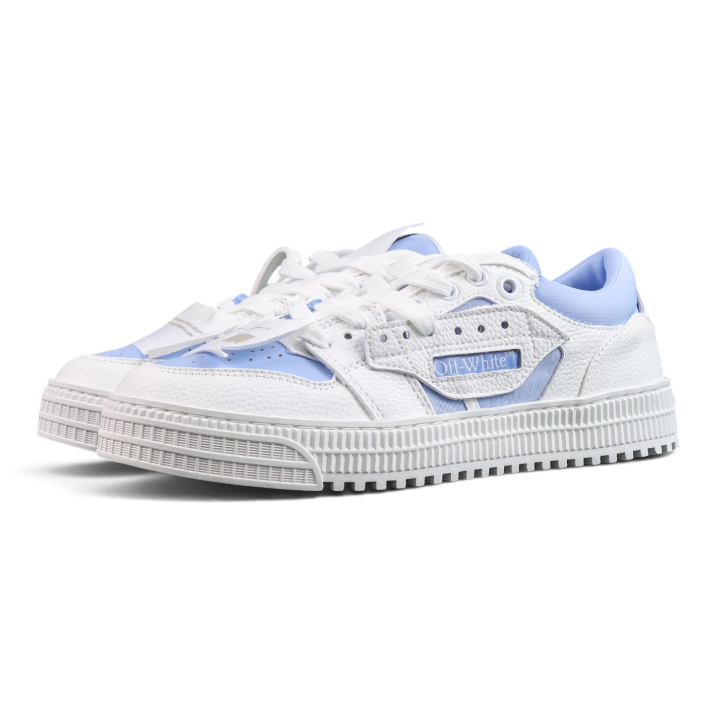 Off-White Court Low Top Sneakers 'WHITE - LIGHT BLUE'