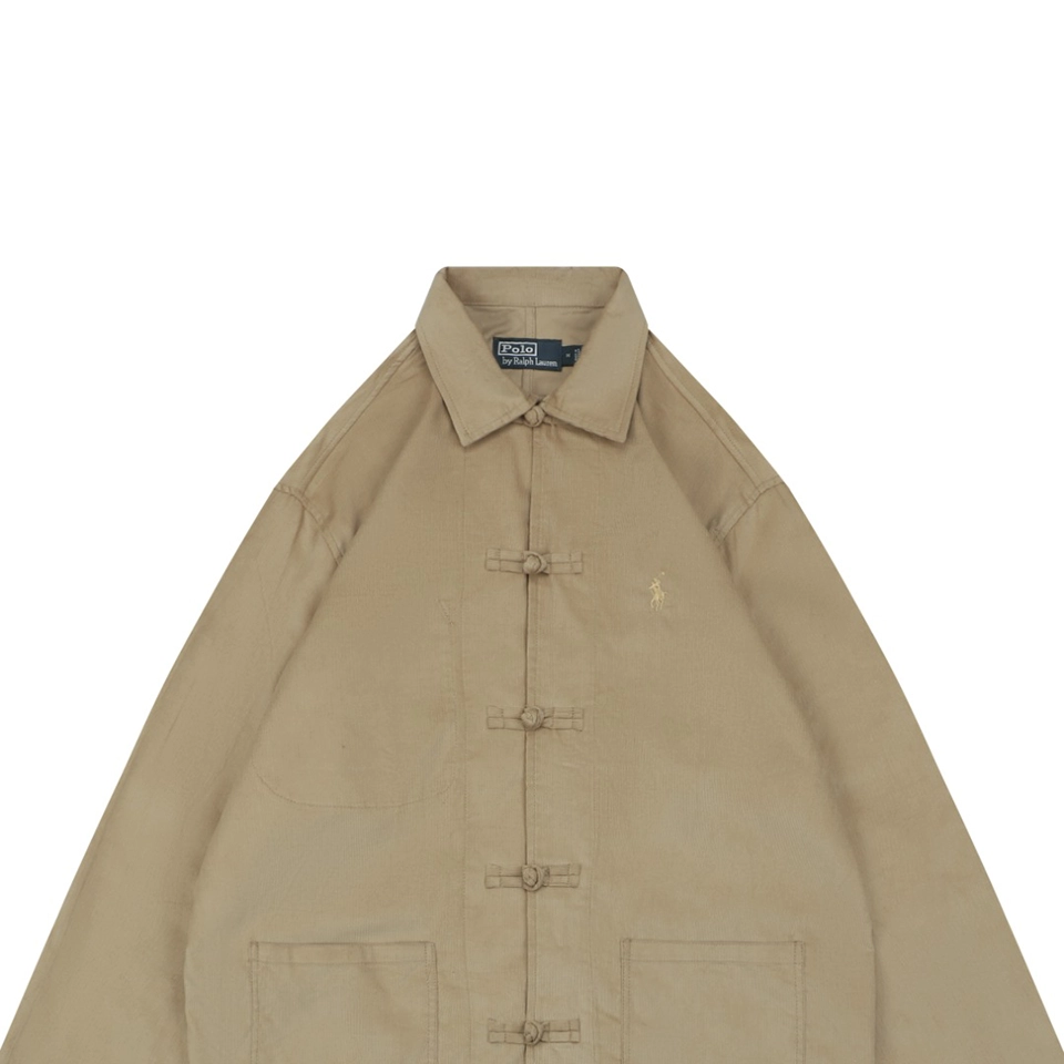 Ralph Lauren Pony Chinese Frog Button Corduroy Jacket