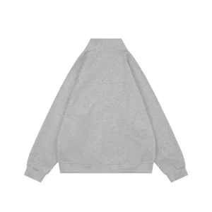 Ralph Lauren Pony Embroidered Ribbed Full-Zip Track Jacket Grey Back veiw