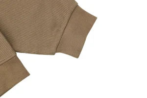 Ralph Lauren Pony Embroidered Ribbed Full-Zip Track Jacket Brown