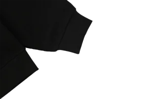 Ralph Lauren Pony Embroidered Ribbed Full-Zip Track Jacket Black