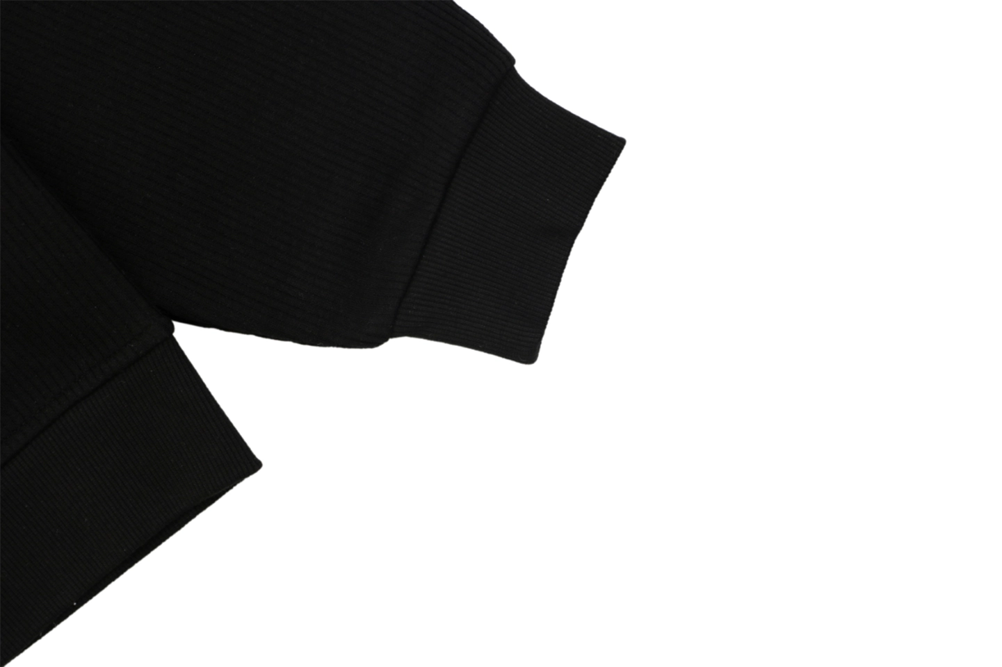 Ralph Lauren Pony Embroidered Ribbed Full-Zip Track Jacket Black