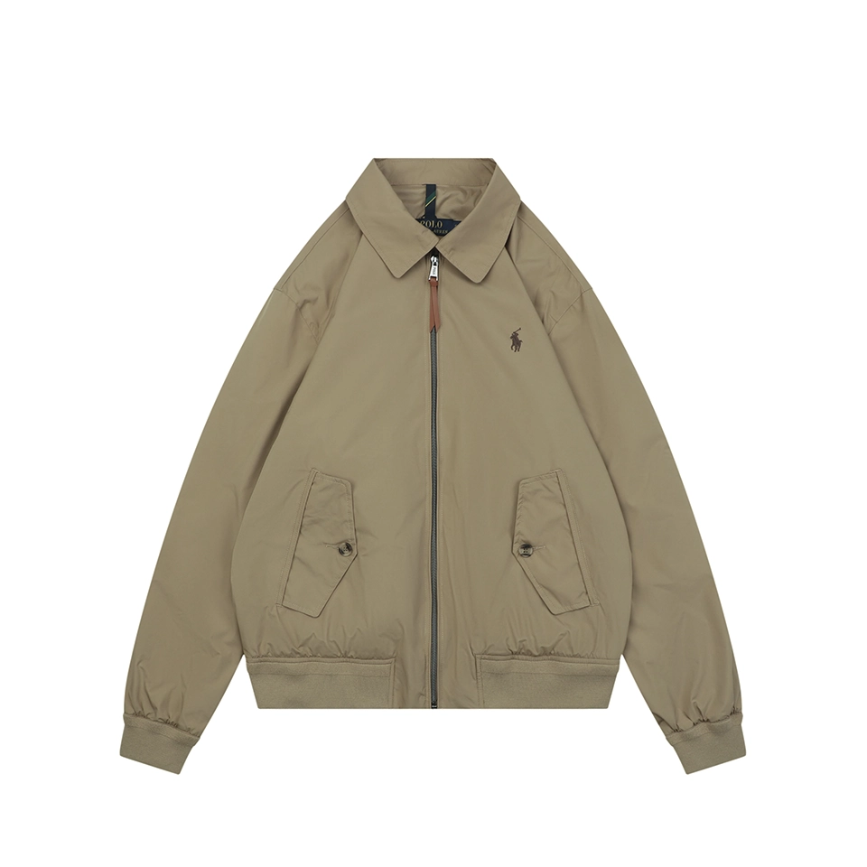 Ralph Lauren Pony Logo Button Pocket Harrington Jacket Front view