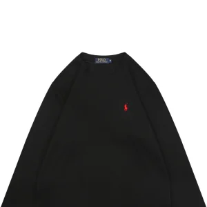 Ralph Lauren Pony Logo Embroidered Shirt Black
