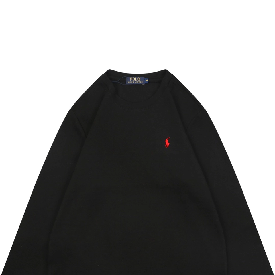 Ralph Lauren Pony Logo Embroidered Shirt Black