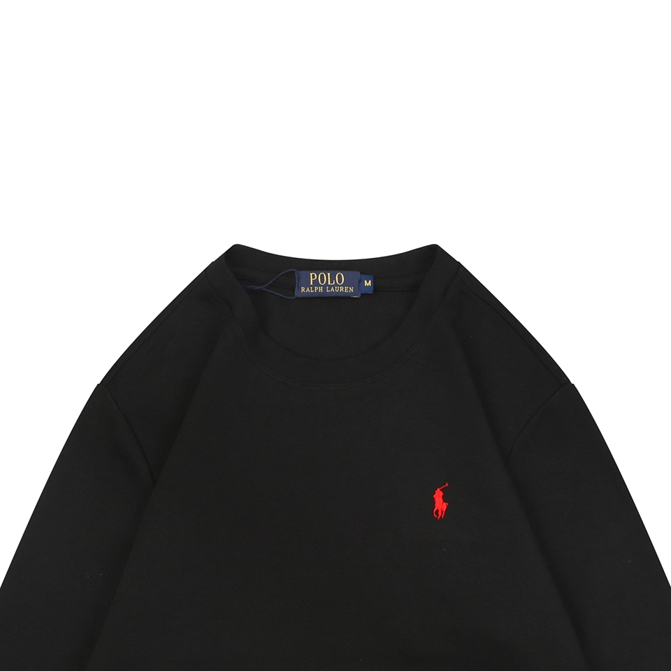 Ralph Lauren Pony Logo Embroidered Shirt Black