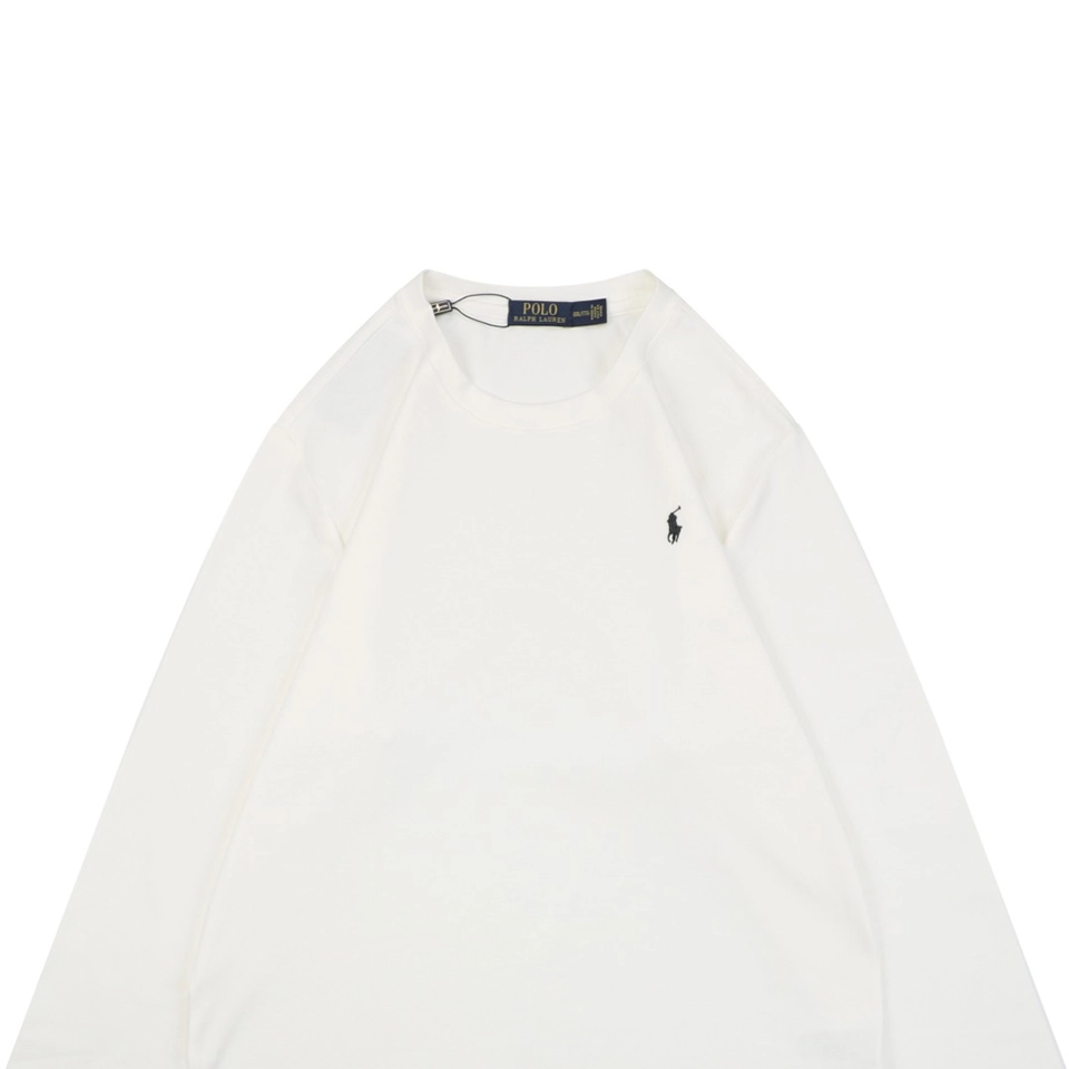 Ralph Lauren Pony Logo Embroidered Shirt White