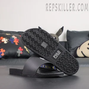 Ralph Lauren Signature Pony Slide 'Black'