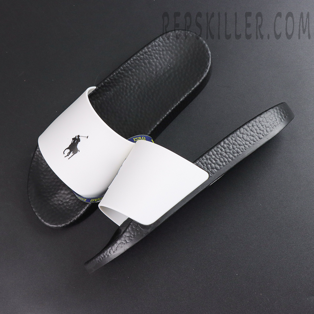 Ralph Lauren Signature Pony Slide 'Black/White'