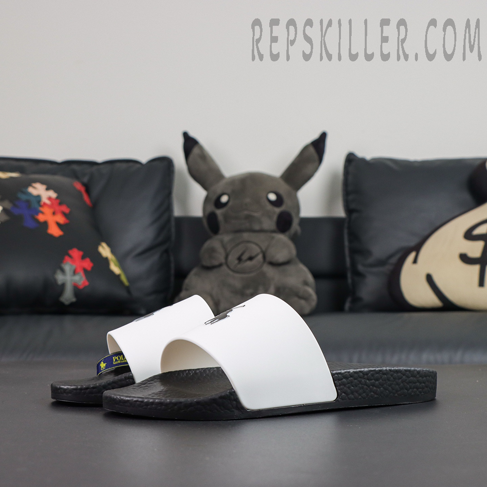 Ralph Lauren Signature Pony Slide 'Black/White'