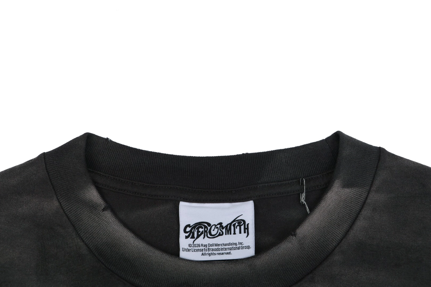 Saint Michael Cyber Angel Yellow Drape Graphic T-Shirt Collar
