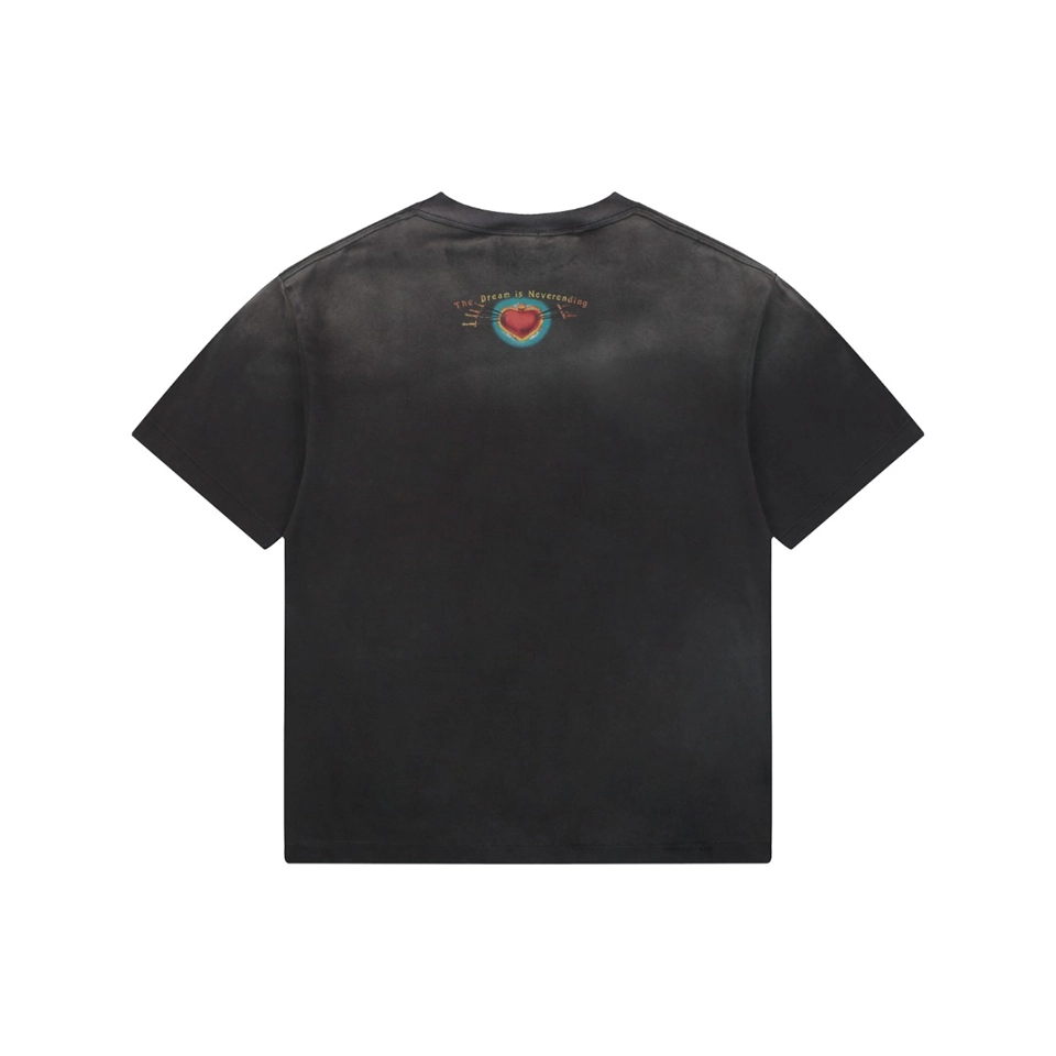 Saint Michael Dream Master Sacred Heart Graphic T-Shirt Back view