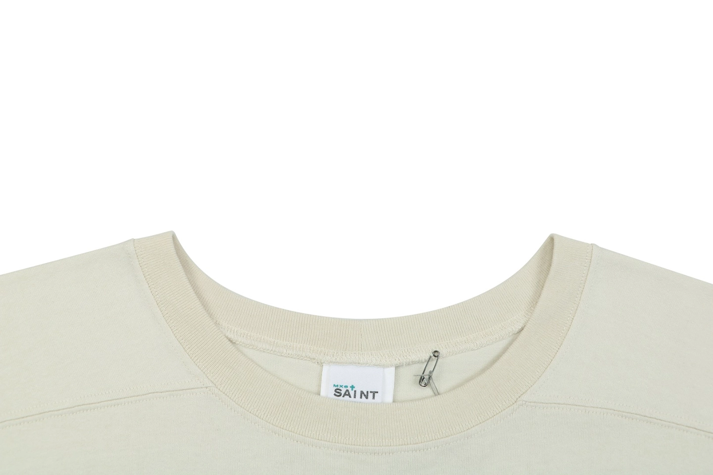 Saint Michael I Love SAINT Heart Graphic Vintage T-Shirt Collar