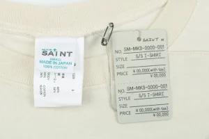 Saint Michael I Love SAINT Heart Graphic Vintage T-Shirt Brand label