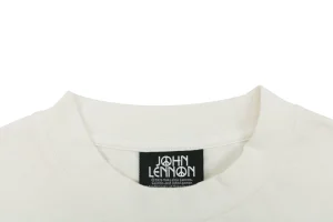 Saint Michael Imagine Peace Bed-In Graphic T-Shirt Collar