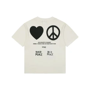 Saint Michael Imagine Peace Bed-In Graphic T-Shirt Back view