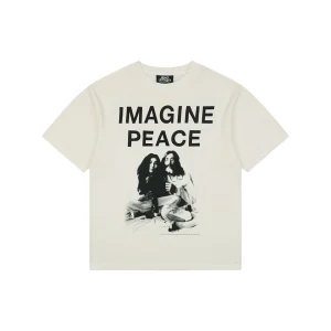 Saint Michael Imagine Peace Bed-In Graphic T-Shirt Front view