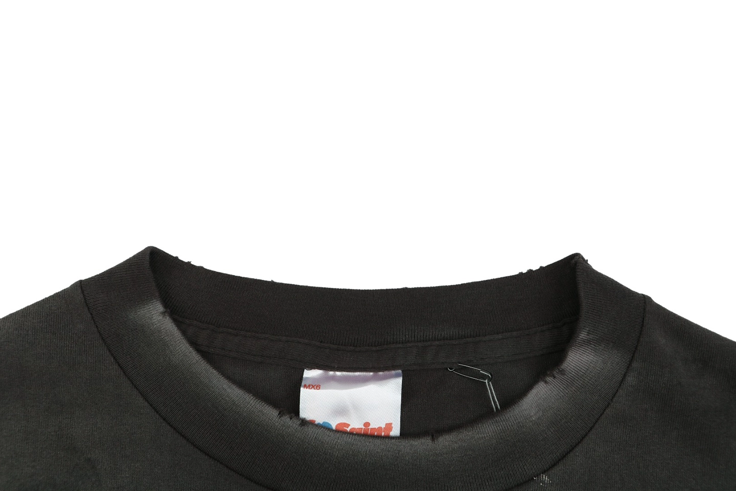Saint Michael Rainbow SAINT Logo Vintage T-Shirt Collar